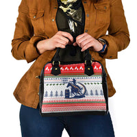 Barrel Racing Christmas Shoulder Handbag Xmas Holiday Patterns - Wonder Print Shop