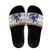 Barrel Racing Christmas Slide Sandals Xmas Holiday Patterns - Wonder Print Shop