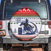 Barrel Racing Christmas Spare Tire Cover Xmas Holiday Patterns - Wonder Print Shop