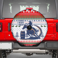 Barrel Racing Christmas Spare Tire Cover Xmas Holiday Patterns - Wonder Print Shop