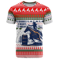 Barrel Racing Christmas T Shirt Xmas Holiday Patterns - Wonder Print Shop