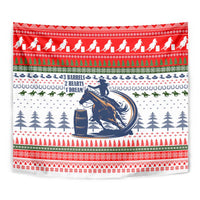 Barrel Racing Christmas Tapestry Xmas Holiday Patterns - Wonder Print Shop