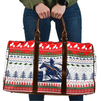 Barrel Racing Christmas Travel Bag Xmas Holiday Patterns - Wonder Print Shop