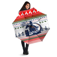 Barrel Racing Christmas Umbrella Xmas Holiday Patterns - Wonder Print Shop