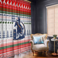 Barrel Racing Christmas Window Curtain Xmas Holiday Patterns - Wonder Print Shop