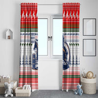 Barrel Racing Christmas Window Curtain Xmas Holiday Patterns - Wonder Print Shop