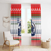 Barrel Racing Christmas Window Curtain Xmas Holiday Patterns - Wonder Print Shop