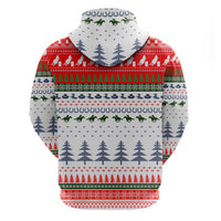 Barrel Racing Christmas Zip Hoodie Xmas Holiday Patterns - Wonder Print Shop