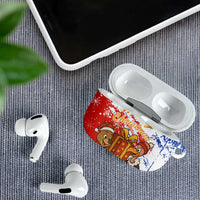 Chile Christmas AirPods Case with Flag Colors Tree Reindeer Condor and Gift Design - Wonder Print Shop