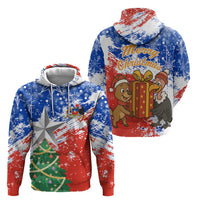 Chile Christmas Hoodie with Flag Colors Tree Reindeer Condor and Gift Design - Wonder Print Shop