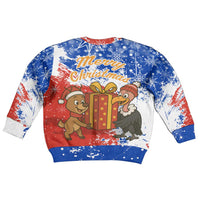 Chile Christmas Kid Ugly Christmas Sweater with Flag Colors Tree Reindeer Condor and Gift Design - Wonder Print Shop