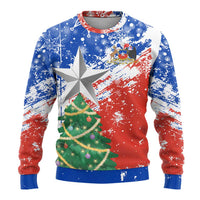 Chile Christmas Ugly Christmas Sweater with Flag Colors Tree Reindeer Condor and Gift Design - Wonder Print Shop