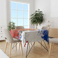 Chile Christmas Tablecloth with Flag Colors Tree Reindeer Condor and Gift Design - Wonder Print Shop