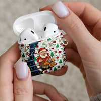 Nicaragua Christmas AirPods Case with Santa Cooking Gallina Rellena Tree Flag and Festive Icons Design - Wonder Print Shop