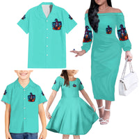 Drink Up Witches Halloween Family Matching Off Shoulder Long Sleeve Dress and Hawaiian Shirt - Wonder Print Shop