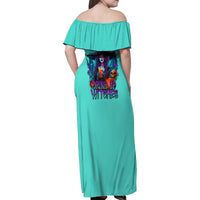 Drink Up Witches Halloween Family Matching Off Shoulder Maxi Dress and Hawaiian Shirt - Wonder Print Shop
