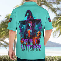 Drink Up Witches Halloween Hawaiian Shirt - Wonder Print Shop