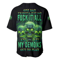 One Day I'm Gonna Just Say Baseball Jersey - Wonder Print Shop