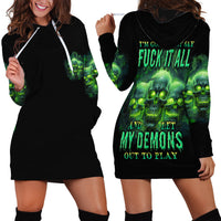 One Day I'm Gonna Just Say Hoodie Dress - Wonder Print Shop