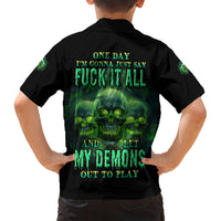 One Day I'm Gonna Just Say Kid Hawaiian Shirt - Wonder Print Shop