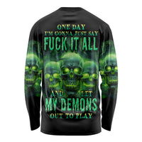 One Day I'm Gonna Just Say Long Sleeve Shirt - Wonder Print Shop