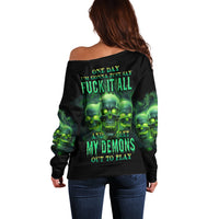 One Day I'm Gonna Just Say Off Shoulder Sweater - Wonder Print Shop