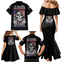 My Give A F Reaper Flag Family Matching Mermaid Dress and Hawaiian Shirt - Wonder Print Shop