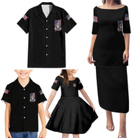 My Give A F Reaper Flag Family Matching Puletasi Dress and Hawaiian Shirt - Wonder Print Shop