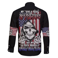 My Give A F Reaper Flag Family Matching Short Sleeve Bodycon Dress and Hawaiian Shirt - Wonder Print Shop