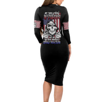 My Give A F Reaper Flag Long Sleeve Bodycon Dress - Wonder Print Shop