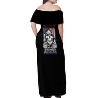 My Give A F Reaper Flag Off Shoulder Maxi Dress - Wonder Print Shop