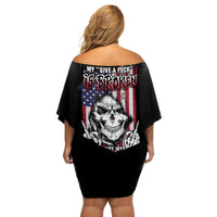 My Give A F Reaper Flag Off Shoulder Short Dress - Wonder Print Shop