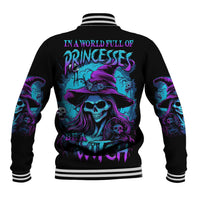 In A World Full Of Princesses Be A Witch Halloween Baseball Jacket - Wonder Print Shop