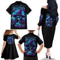 In A World Full Of Princesses Be A Witch Halloween Family Matching Off Shoulder Long Sleeve Dress and Hawaiian Shirt - Wonder Print Shop