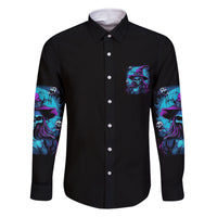 In A World Full Of Princesses Be A Witch Halloween Family Matching Off Shoulder Long Sleeve Dress and Hawaiian Shirt - Wonder Print Shop