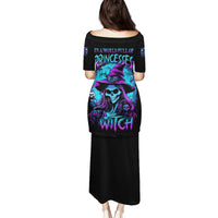 In A World Full Of Princesses Be A Witch Halloween Family Matching Puletasi Dress and Hawaiian Shirt - Wonder Print Shop