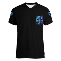 In A World Full Of Princesses Be A Witch Halloween Women V Neck T Shirt - Wonder Print Shop