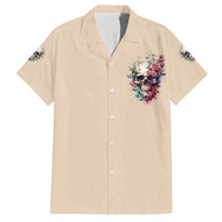 Fresh Out Of F Watercolor Skull Family Matching Summer Maxi Dress and Hawaiian Shirt - Wonder Print Shop