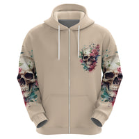 Fresh Out Of F Watercolor Skull Hoodie - Wonder Print Shop