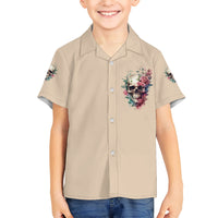 Fresh Out Of F Watercolor Skull Kid Hawaiian Shirt - Wonder Print Shop
