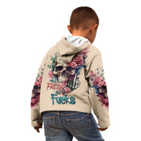 Fresh Out Of F Watercolor Skull Kid Hoodie - Wonder Print Shop