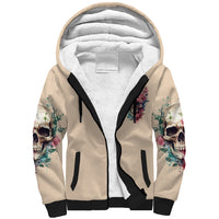 Fresh Out Of F Watercolor Skull Sherpa Hoodie - Wonder Print Shop