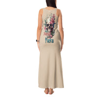 Fresh Out Of F Watercolor Skull Tank Maxi Dress - Wonder Print Shop