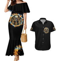 Now I Lay Me Down To Sleep Couples Matching Mermaid Dress and Hawaiian Shirt - Wonder Print Shop