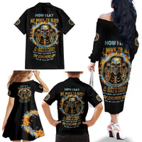 Now I Lay Me Down To Sleep Family Matching Off Shoulder Long Sleeve Dress and Hawaiian Shirt - Wonder Print Shop