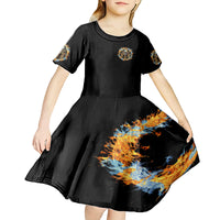 Now I Lay Me Down To Sleep Kid Short Sleeve Dress - Wonder Print Shop
