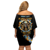 Now I Lay Me Down To Sleep Off Shoulder Short Dress - Wonder Print Shop