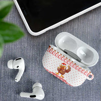 Turkey Christmas AirPods Case with Santa Turkey Red Crescent Pattern Snowmen and Festive Lights - Wonder Print Shop