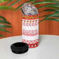 Turkey Christmas 4 in 1 Can Cooler Tumbler with Santa Turkey Red Crescent Pattern Snowmen and Festive Lights - Wonder Print Shop