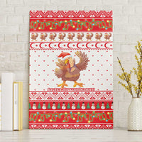 Turkey Christmas Canvas Wall Art with Santa Turkey Red Crescent Pattern Snowmen and Festive Lights - Wonder Print Shop
